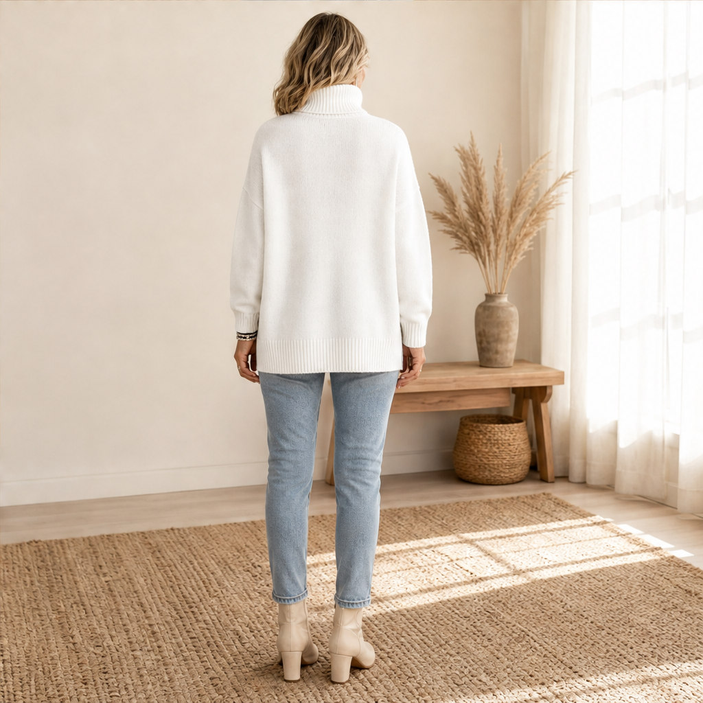 Morvelle – Maglione Oversize a Collo Alto lifestyle