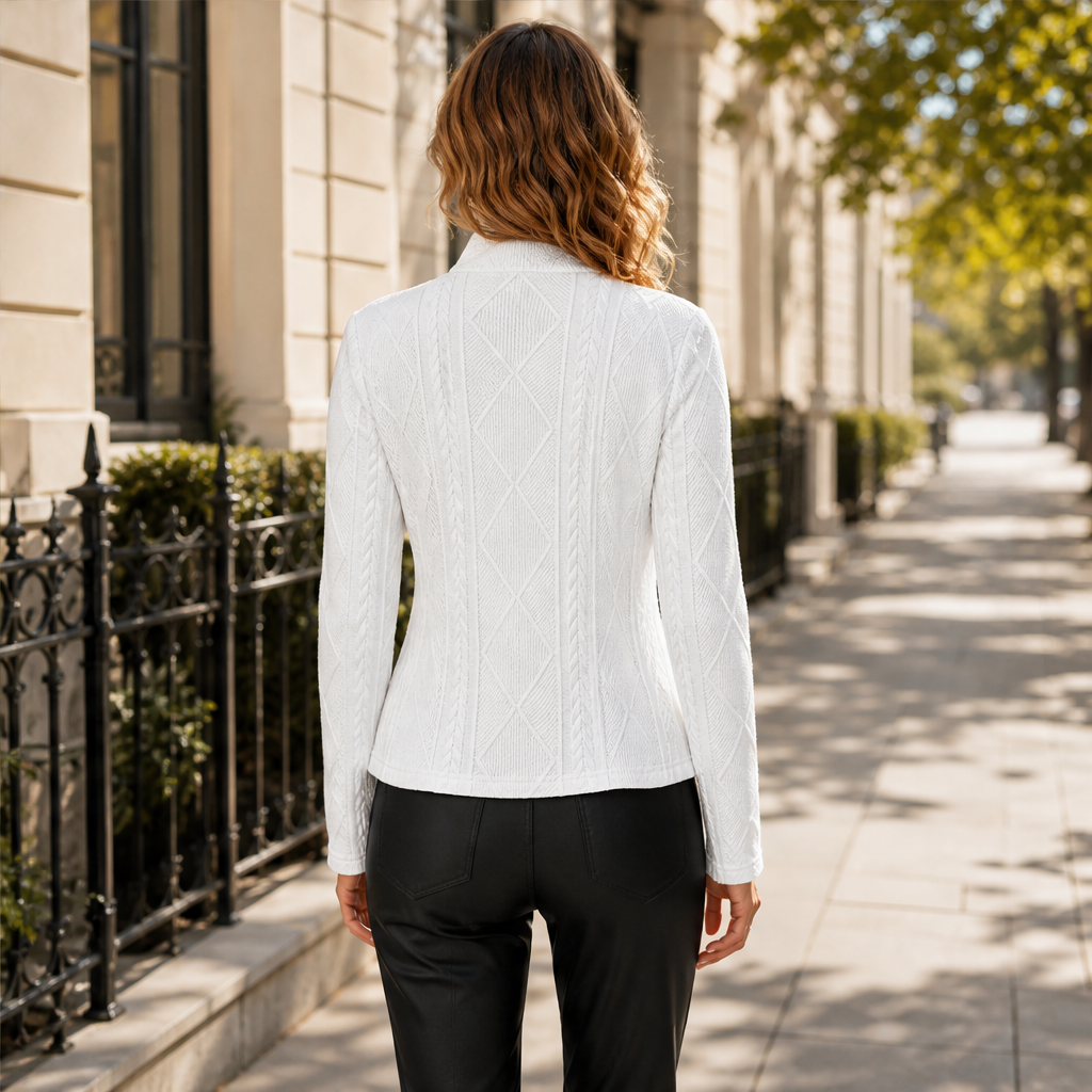 Varinoa – Blazer Testurizzato con Colletto Coreano lifestyle