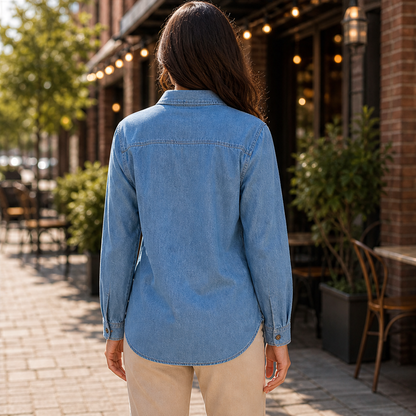 Denara – Camicia in Denim Leggero lifestyle