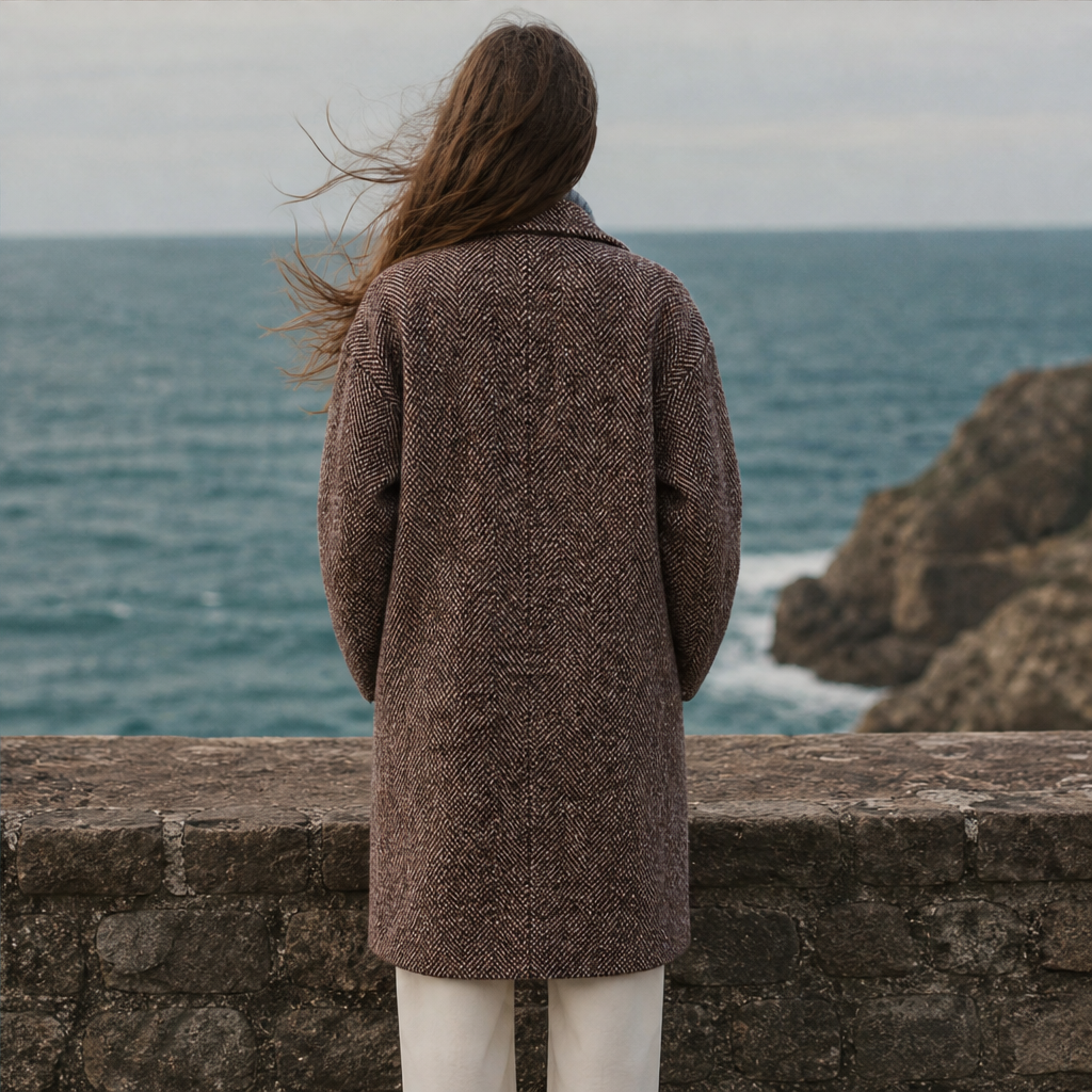 Valbrina – Cappotto Oversize in Fischgrät lifestyle