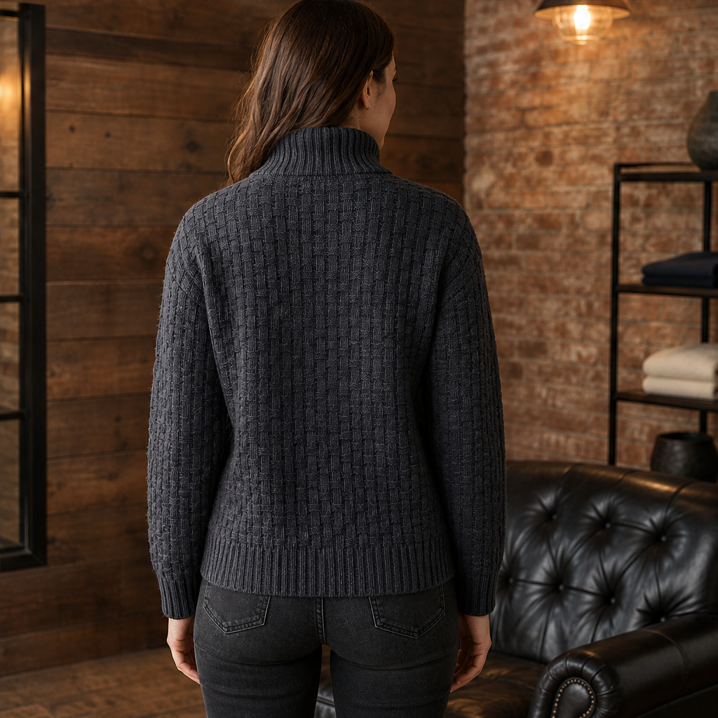 Vellara – Pullover in Maglia Testurizzata con Colletto lifestyle