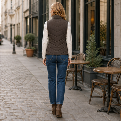 Novarina – Gilet Trapuntato Collo Alto lifestyle