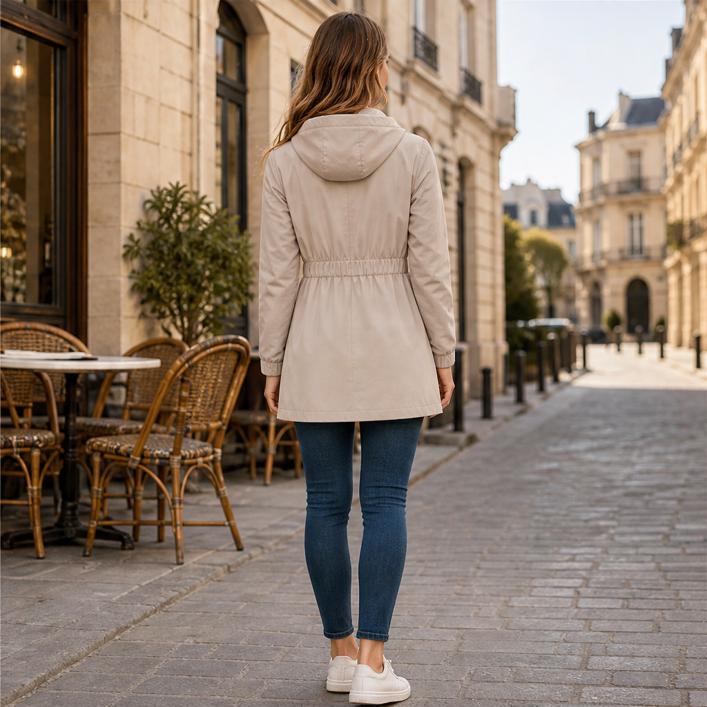 Pioverra – Giacca Impermeabile con Cappuccio lifestyle
