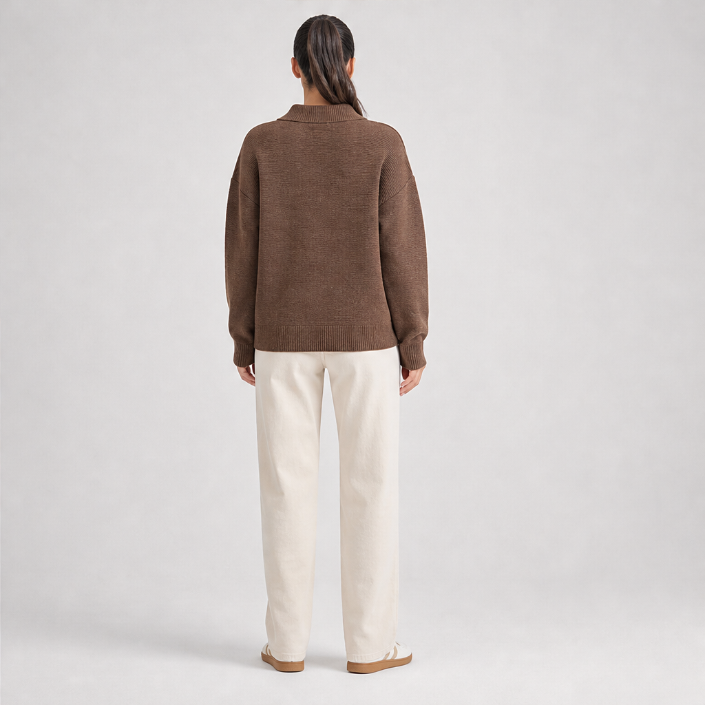 Novarello – Maglione Girocollo a Polo in Maglia lifestyle