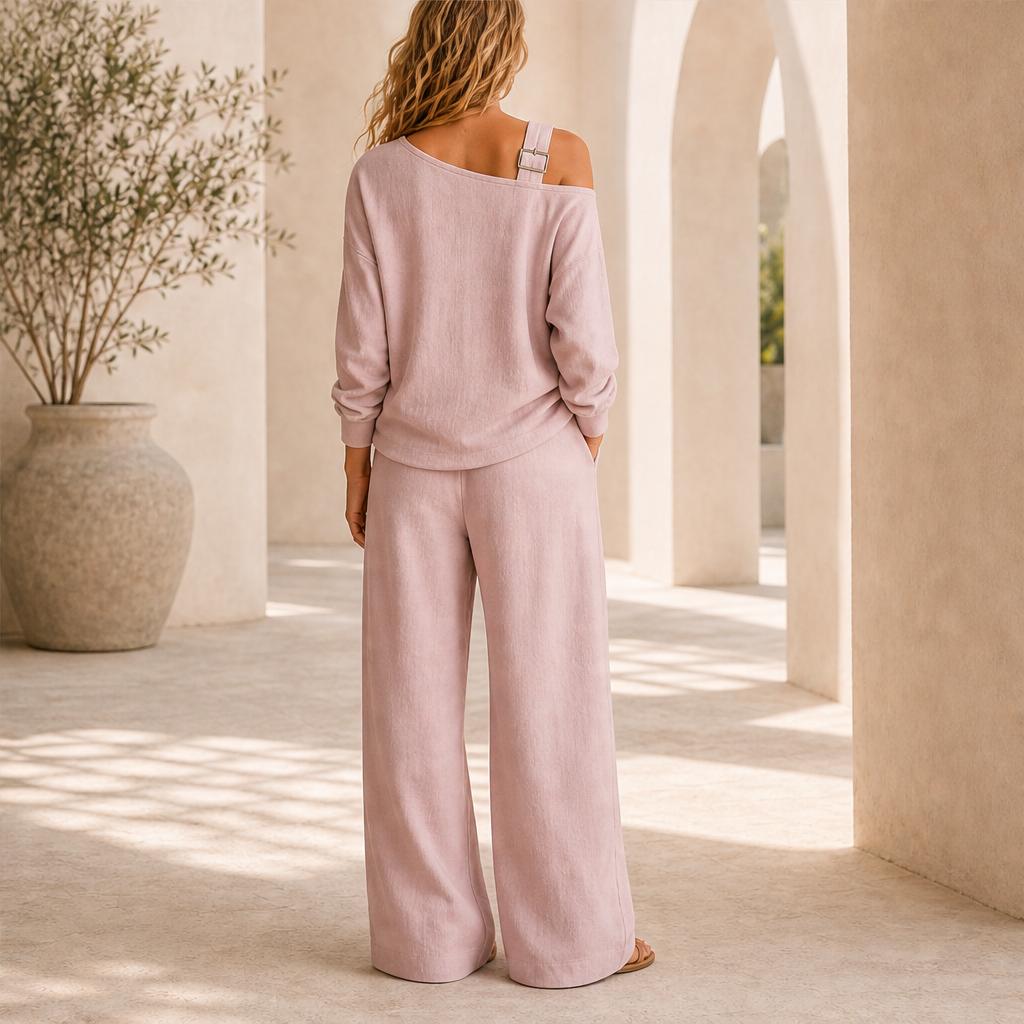 Velicci – Completo Monospalla in Maglia Morbida lifestyle