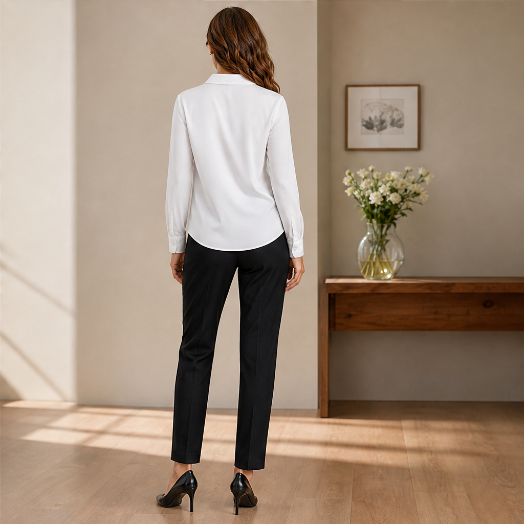 Serelia – Camicia in Raso con Bottoni lifestyle