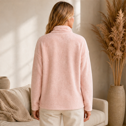 Morvelle – Felpa in Pile con Zip Corta lifestyle