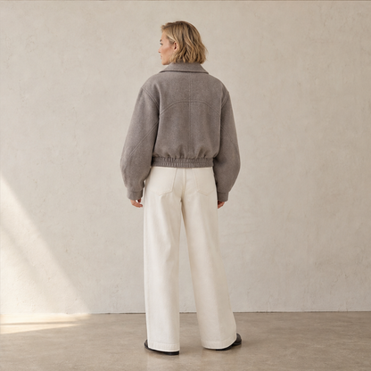 Verelio – Giacca in Misto Lana Spalla Ampia lifestyle