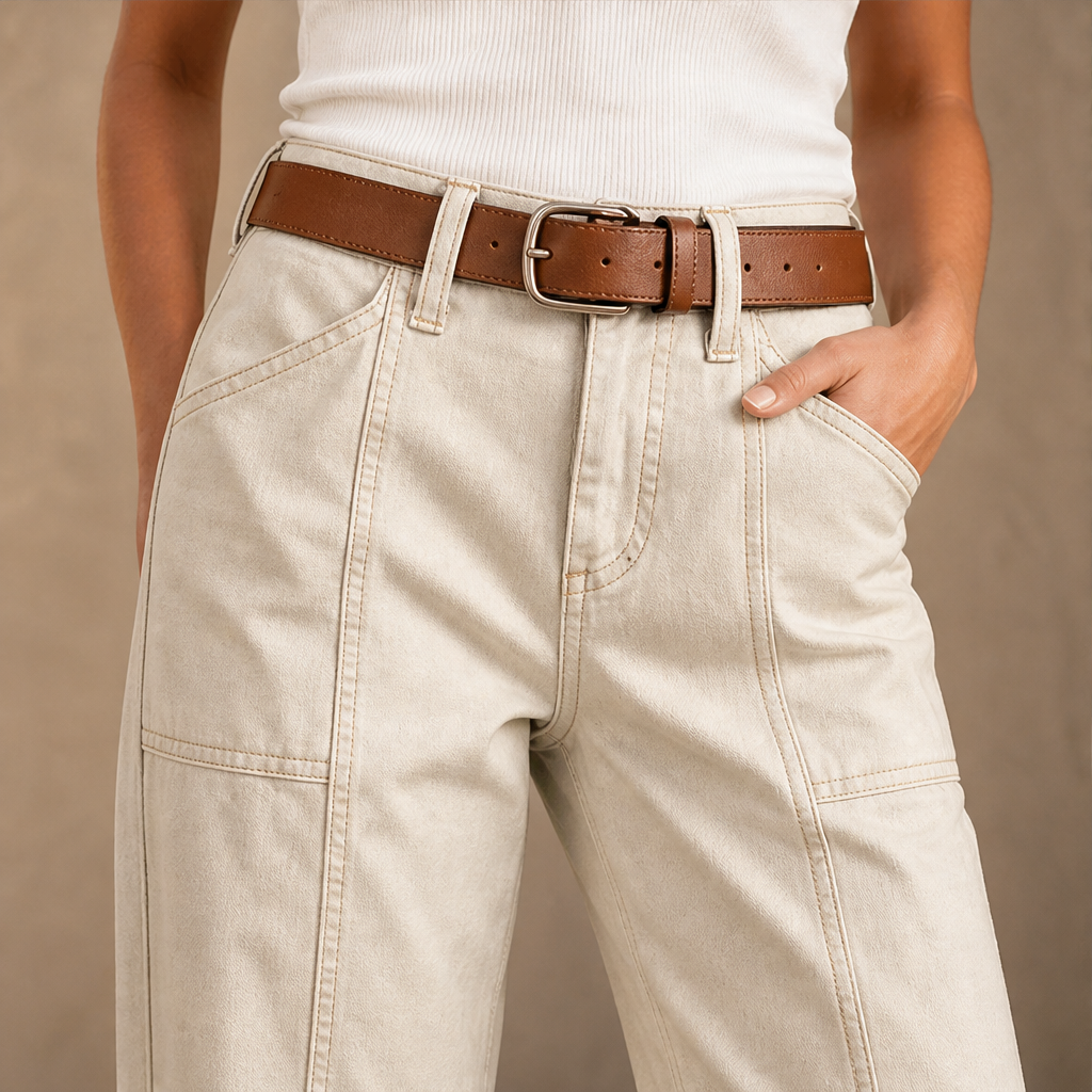 Verineo – Pantaloni Dritti con Cuciture Rinforzate lifestyle