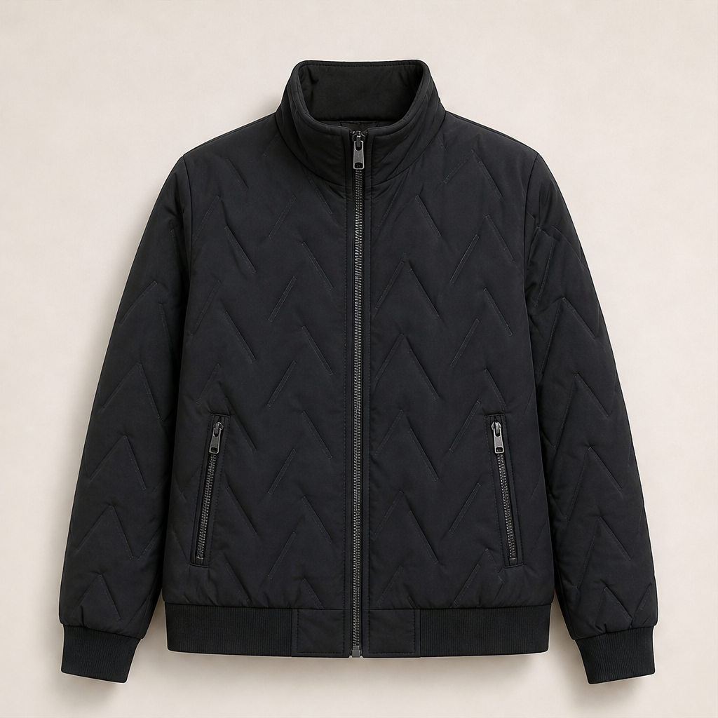 Velmora – Giacca Trapuntata Collo Alto Black