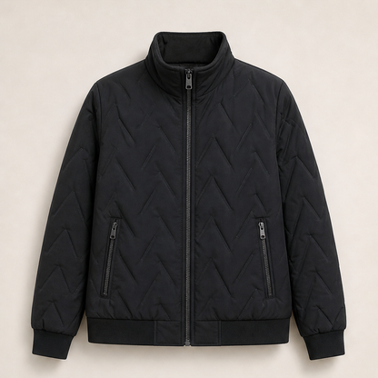 Velmora – Giacca Trapuntata Collo Alto Black