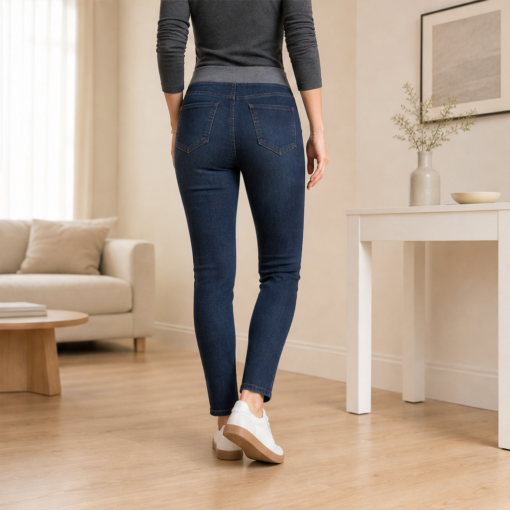 Velmora – Jeans Pull-On Slim Fit Vita Alta lifestyle