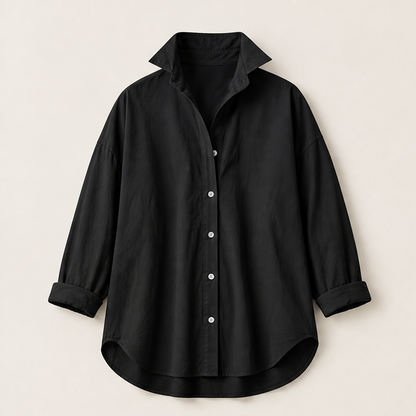 Belloran – Camicia Oversize a Maniche Lunghe Black