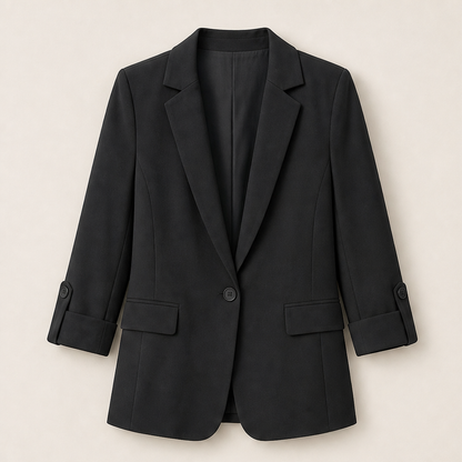 Velisara – Blazer Monopetto con Tasche Black
