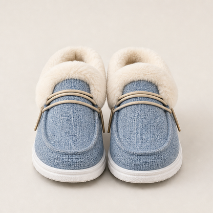 Nuvoleve – Slip-On Imbottite da Inverno Blue