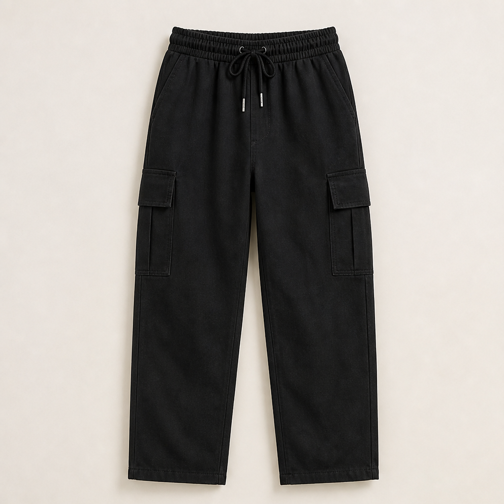 Daunkz – Pantaloni Cargo Multitasche Black