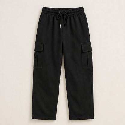 Daunkz – Pantaloni Cargo Multitasche Black
