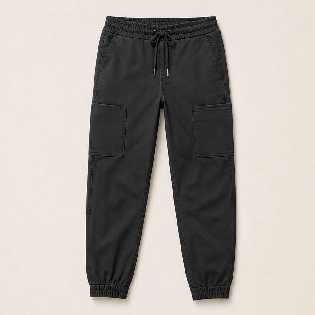 Movenza – Pantaloni Cargo Elasticizzati Jogger Black