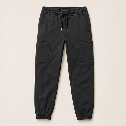 Movenza – Pantaloni Cargo Elasticizzati Jogger Black