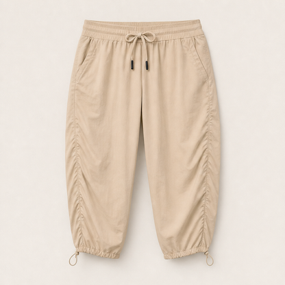 Verlina – Pantaloni Harem Cropped Asciugatura Rapida Beige