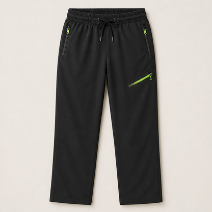 Velomia – Pantaloni Sportivi Slim con Tasche Zip Black