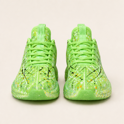 Luminetta – Sneakers Fluorescenti Splatter Print Green