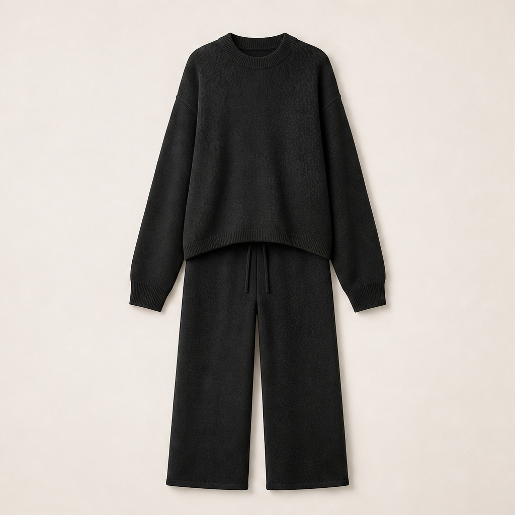 Mornavi – Maglione Oversize a Maglia Black