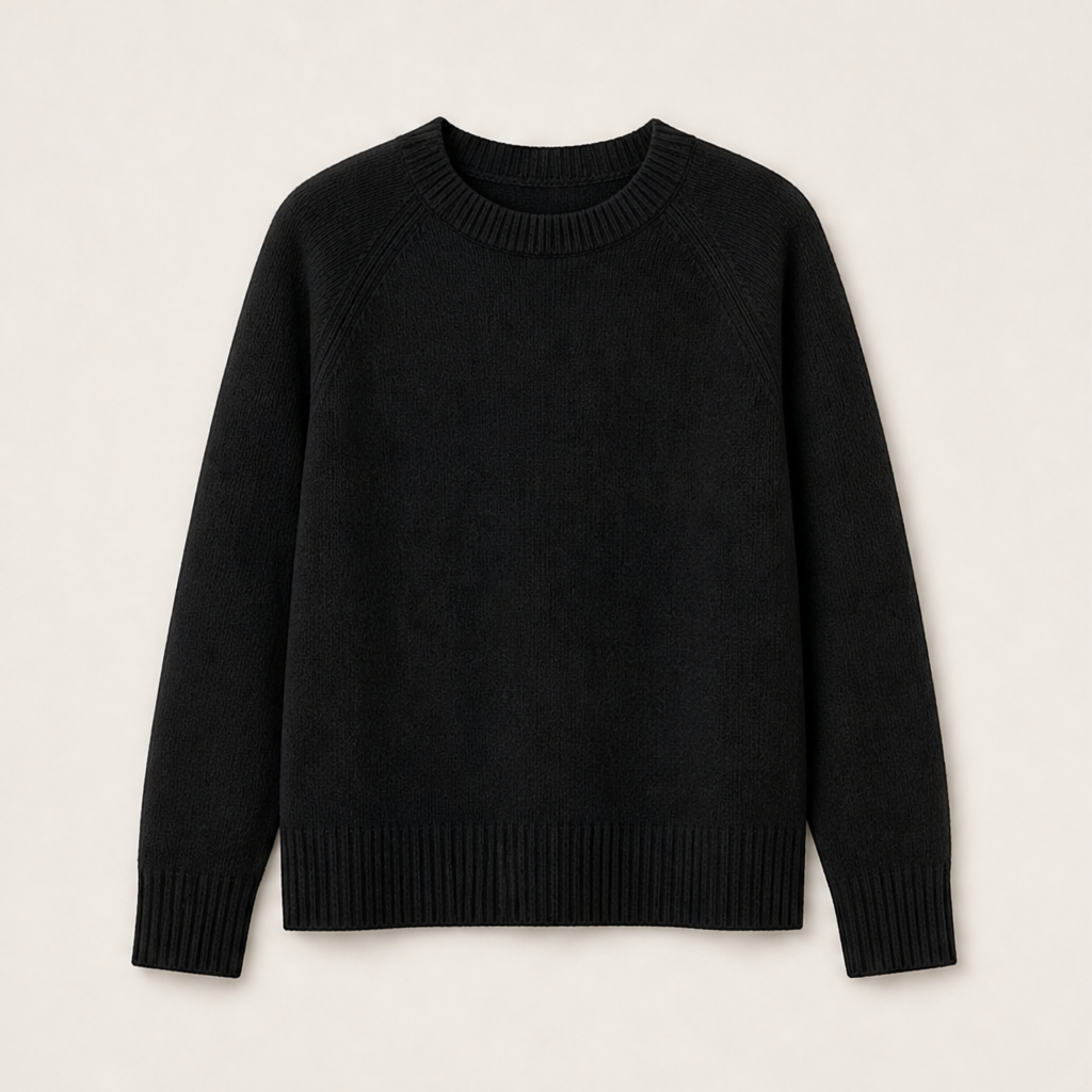 Lanorie – Maglione in Lana Merino a Collo Alto Black
