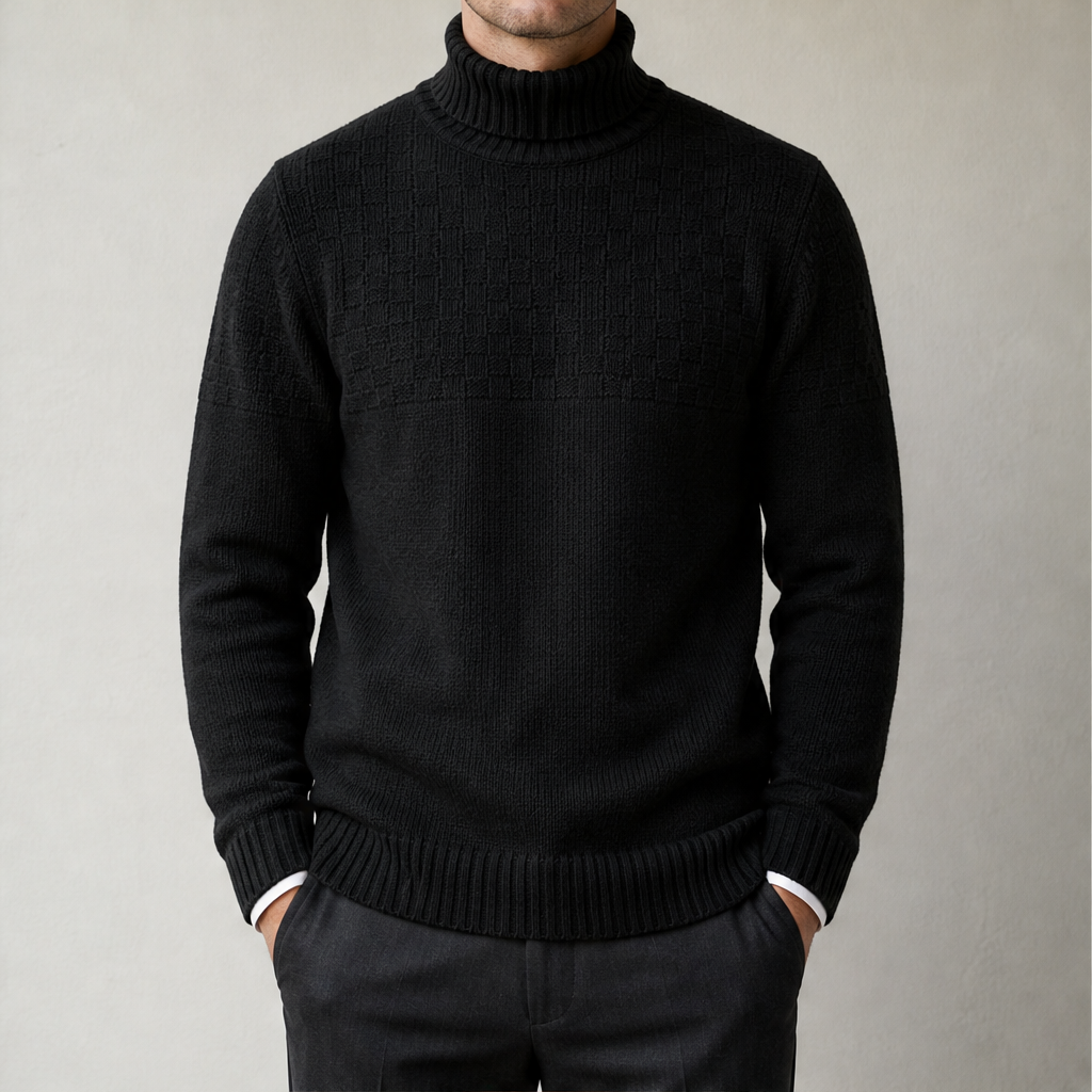 Northavel – Maglione Dolcevita in Lambswool Black