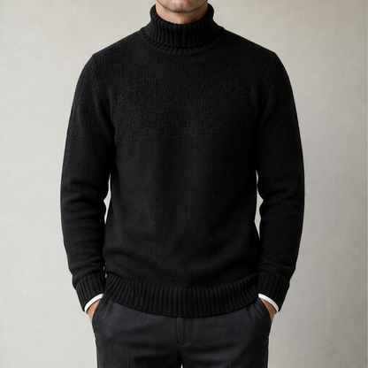 Northavel – Maglione Dolcevita in Lambswool Black