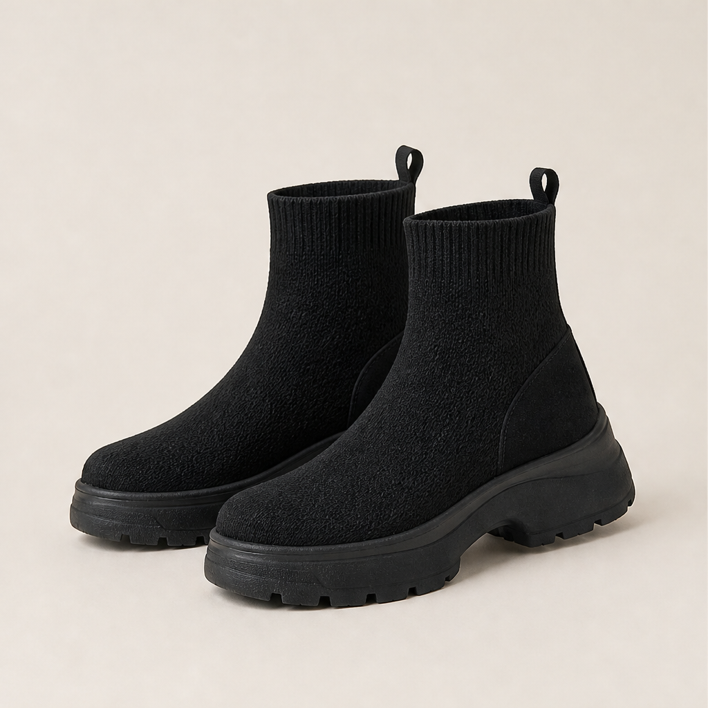 Piumera – Stivaletti Sock-Fit Leggeri Black