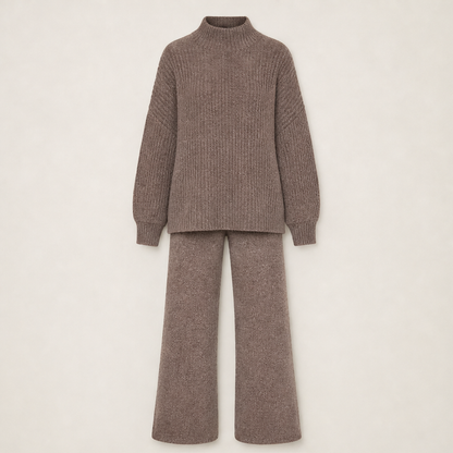 Morelio – Maglione e Pantaloni in Maglia, Completo Taupe