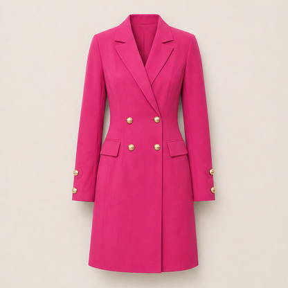 Varolina – Abito Blazer Doppiopetto Mini Fuchsia