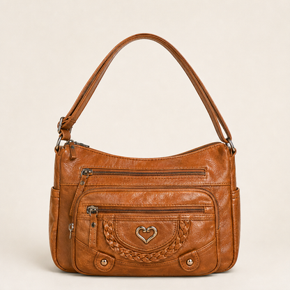 Vellora – Borsa a Tracolla Multitasche in Pelle PU Brown