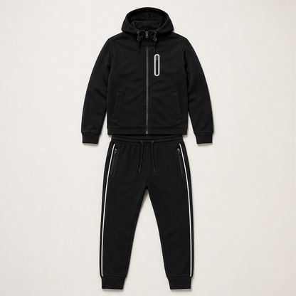 Montavia – Tuta in Pile con Cappuccio Black