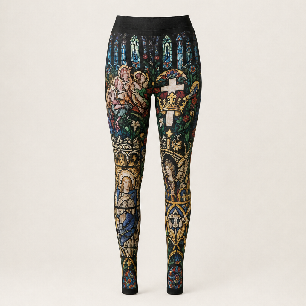 Vitralle – Collant Stampa Vetrata Gotica Black