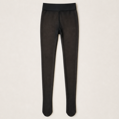 Velmora – Collant Termico Foderato in Pile Black
