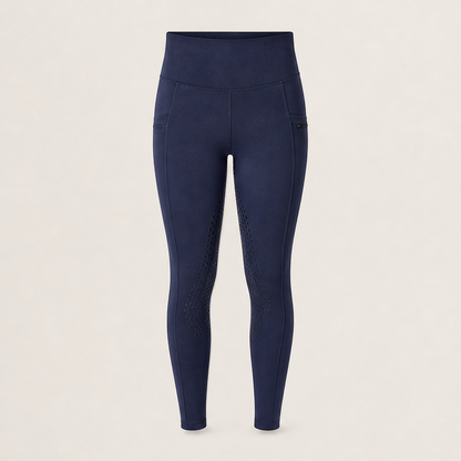 Calorra – Leggings Termici Full Seat da Equitazione Navy