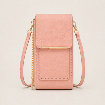 Velmora – Mini Borsa a Tracolla Porta Cellulare RFID Pink