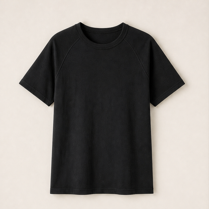 Vornali – T-Shirt Slim Fit Raglan Black