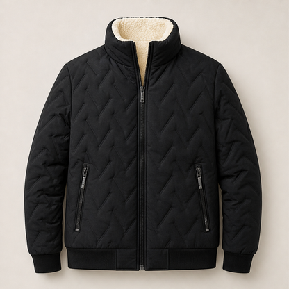 Norvalka – Giacca Trapuntata Foderata in Pile Black