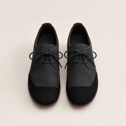 Zuniya – Scarpe Stringate con Zeppa Bassa Black