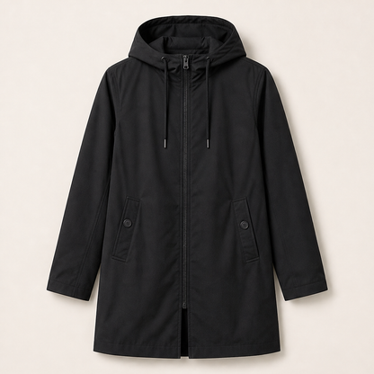 Volenza – Giacca a Vento con Cappuccio Leggera Black