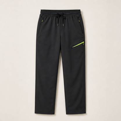 Velosira – Pantaloni Sportivi Dritti con Tasche Zip Black