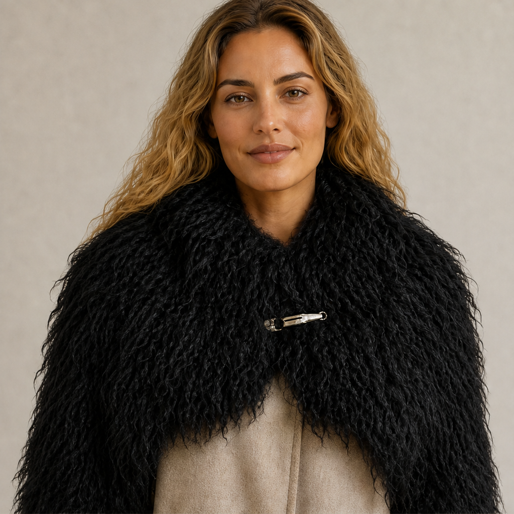 Velmara – Bolero a Maniche Oversize con Clip Black