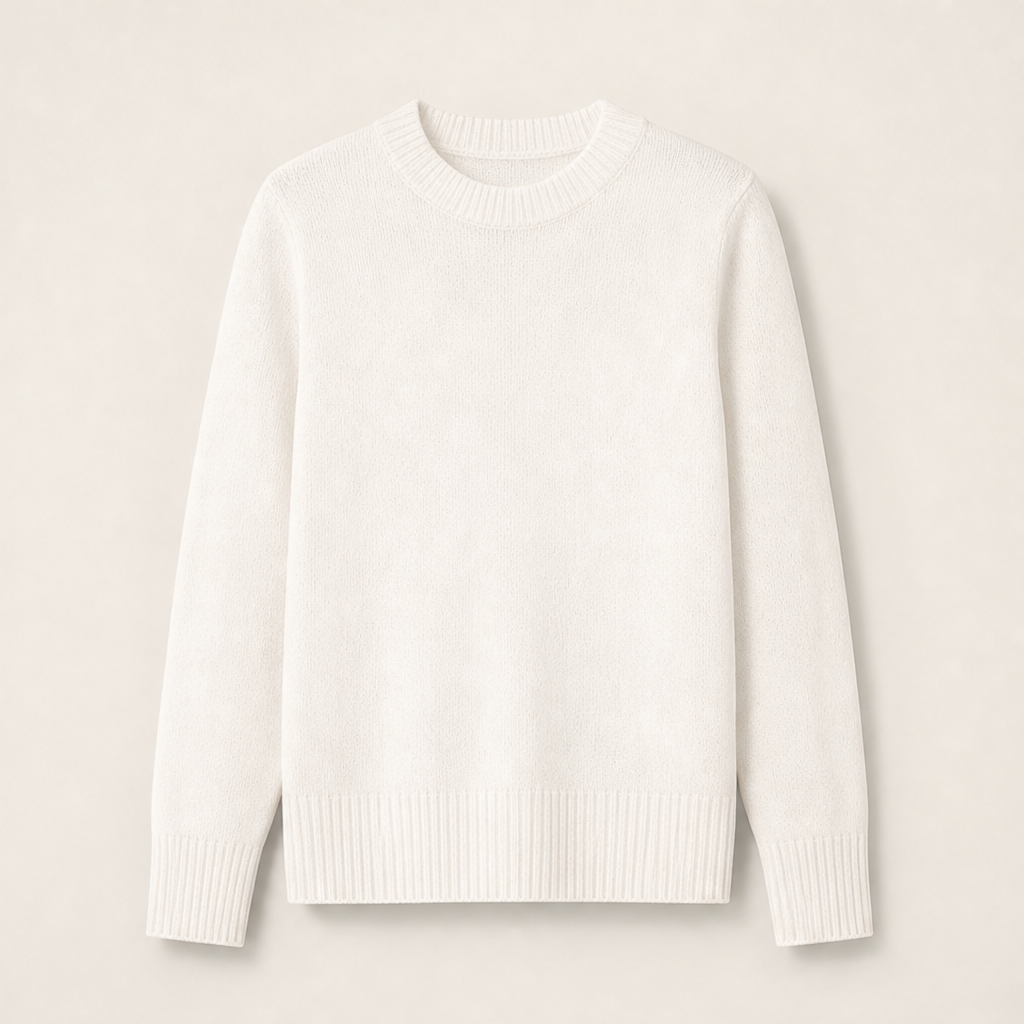 Maveline – Maglione Girocollo in Maglia Cream