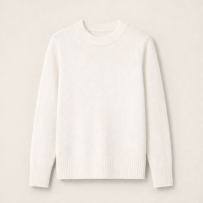 Maveline – Maglione Girocollo in Maglia Cream