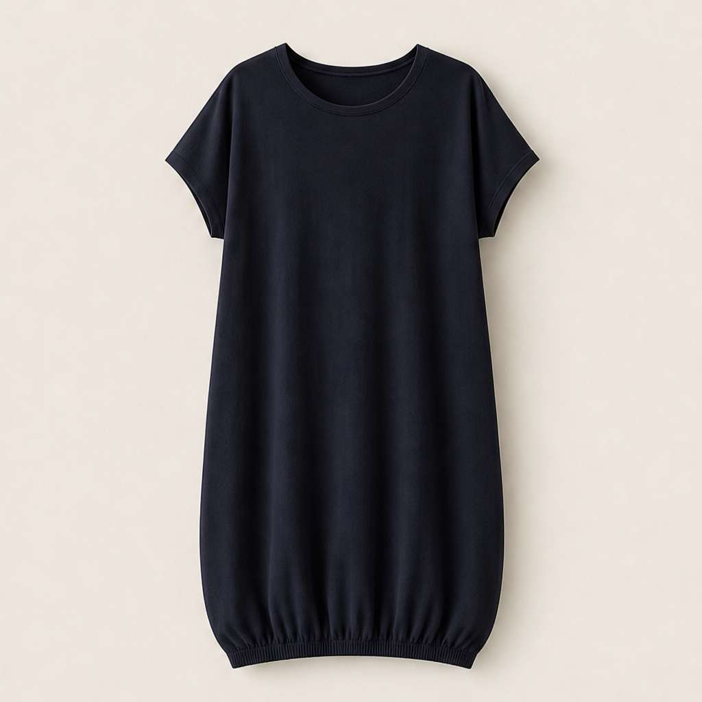 Vellona – Abito Girocollo Comfort Fit Navy