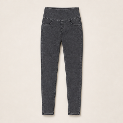Venalia – Jeans Snellenti a Vita Alta Grey