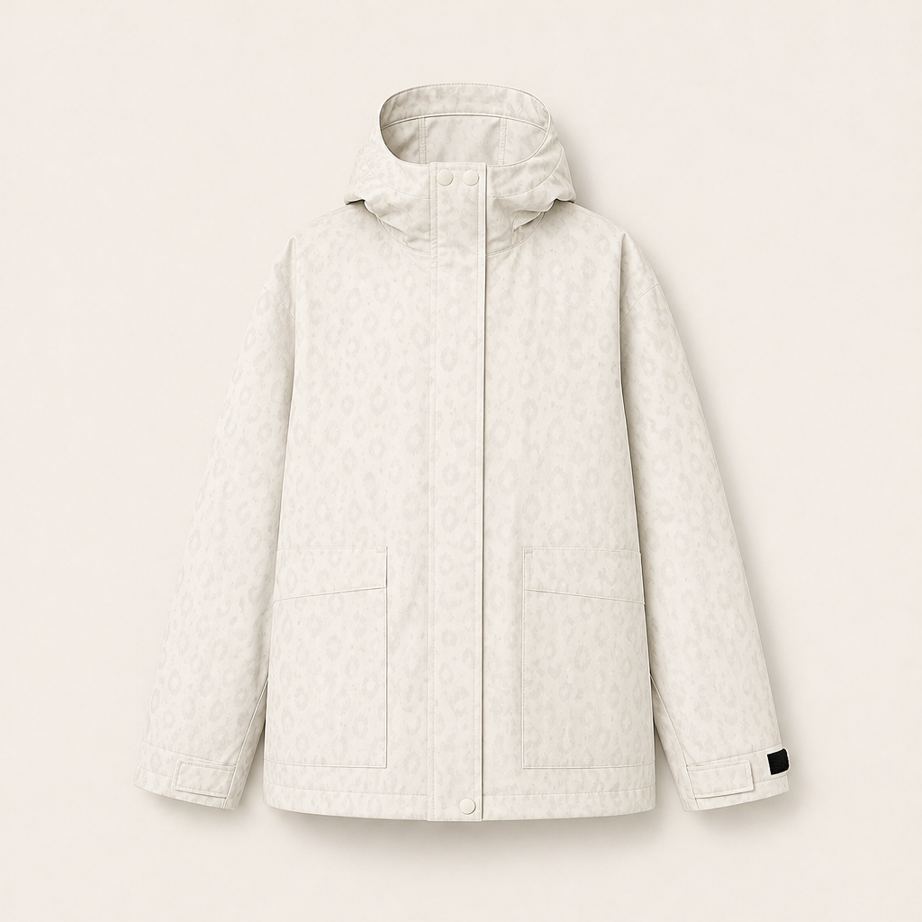 Velmara – Giacca Impermeabile Reattiva Cheetah Beige